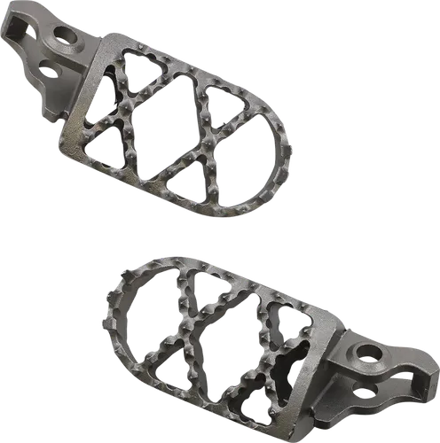 Moose Pro Serrated Foot Pegs Pair Stainless Convex Offset 2