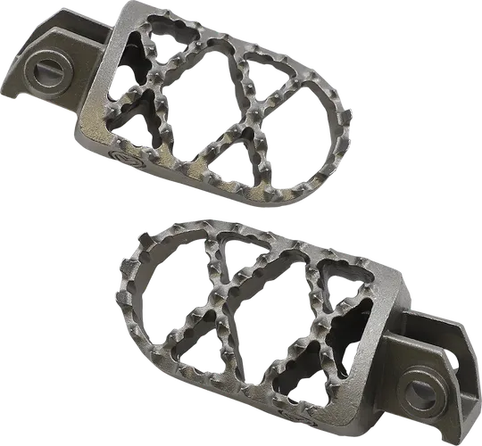 Moose Pro Serrated Foot Pegs Pair Stainless Convex