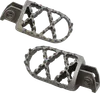 Moose Pro Serrated Foot Pegs Pair Stainless Convex