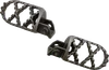 Moose Pro Serrated Foot Pegs Pair Stainless Convex Offset