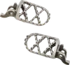 Moose Pro Serrated Foot Pegs Pair Stainless Convex Offset