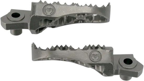 Moose Pro Serrated Foot Pegs Pair Stainless Convex