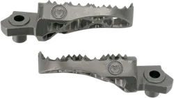 Moose Pro Serrated Foot Pegs Pair Stainless Convex