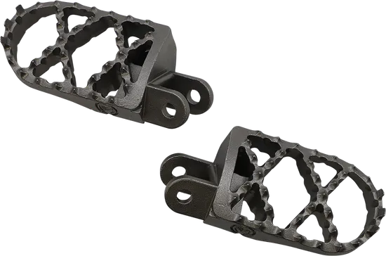 Moose Pro Serrated Foot Pegs Pair Stainless Convex