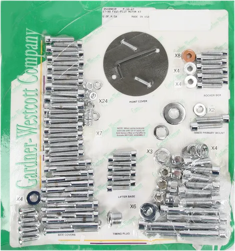 GW Chrome Steel Socket Head Engine Motor Bolt Kit