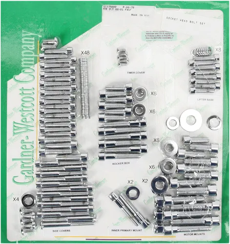 GW Chrome Steel Socket Head Engine Motor Bolt Kit