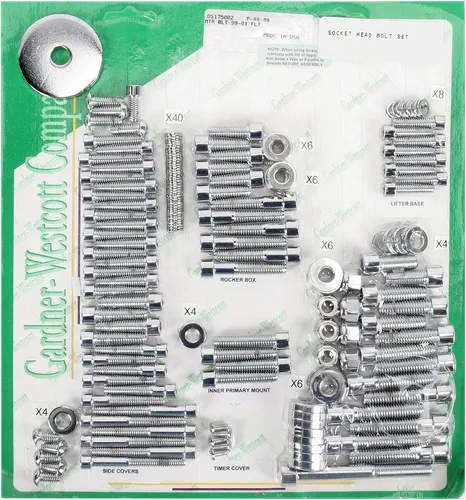 GW Chrome Steel Socket Head Engine Motor Bolt Kit