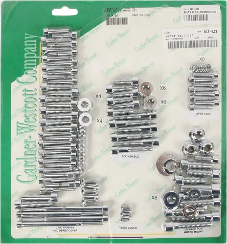 GW Chrome Steel Socket Head Engine Motor Bolt Kit