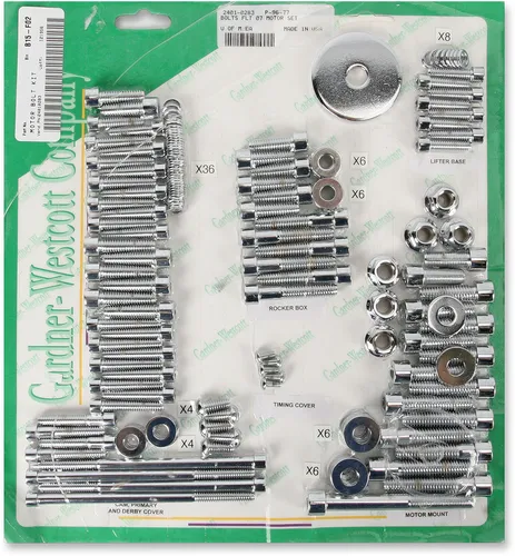 GW Chrome Steel Socket Head Engine Motor Bolt Kit