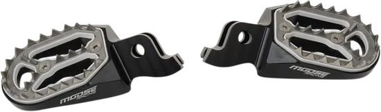 Moose Black Aluminum Qualifier Footpeg Pair