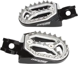 Moose Black Aluminum Qualifier Footpeg Pair