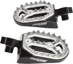 Moose Black Aluminum Qualifier Footpeg Pair