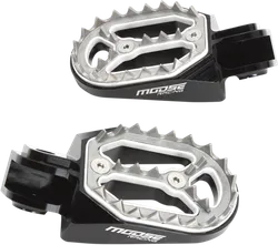 Moose Black Aluminum Qualifier Footpeg Pair For KTM Sherco Husqvarna