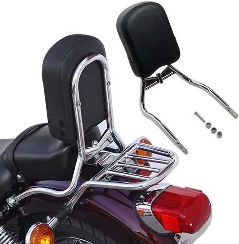 National Cycle Paladin Chrome Back Rest Sissy Bar Comfort Pad