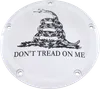 CE Chrome Billet Dont Tread Derby Cover