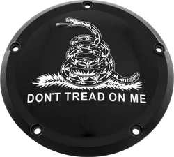 CE Black Billet Dont Tread Derby Cover