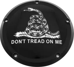 CE Black Billet Dont Tread Derby Cover
