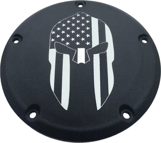 CE Billet Black Spartan Derby Cover