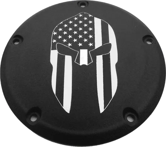 CE Billet Black Spartan Derby Cover