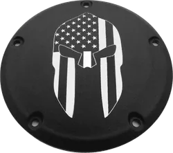CE Billet Black Spartan Derby Cover