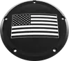 CE Black Billet American Flag Derby Cover