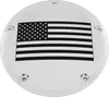 CE Chrome Billet American Flag Derby Cover