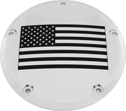 CE Chrome Billet American Flag Derby Cover