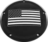 CE Black Billet American Flag Derby Cover