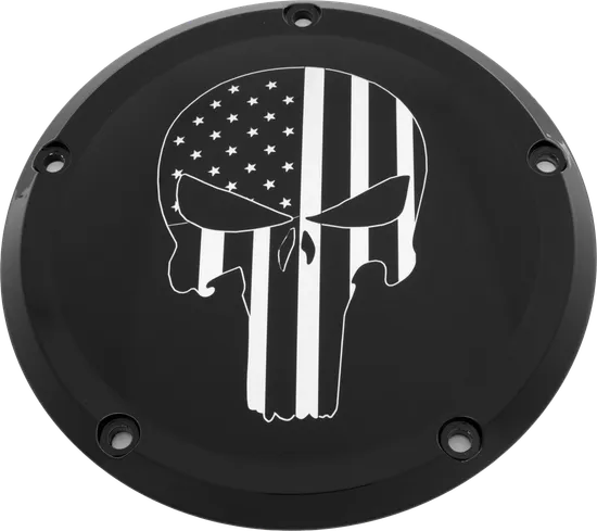 CE Black Billet Punisher Derby Cover