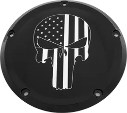 CE Black Billet Punisher Derby Cover
