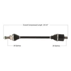 Tytaneum Heavy Duty Front Left or Right CV Axle