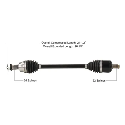 Tytaneum Front Left or Right Heavy Duty CV Axle