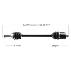 Tytaneum Replacement CV Axle Rear Left or Right