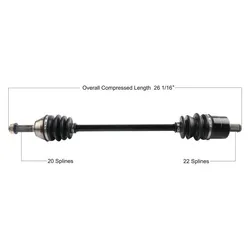Tytaneum Replacement CV Axle Front Right or Left
