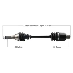 Tytaneum Replacement CV Axle Rear Left or Right