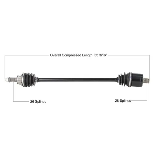 Tytaneum Replacement CV Axle Rear Left or Right