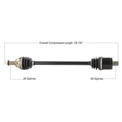 Tytaneum Replacement CV Axle Rear Left or Right