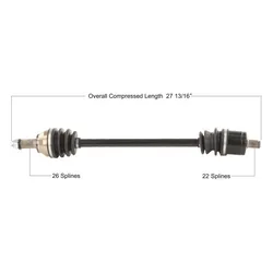 Tytaneum Front Left or Right Replacement CV Axle