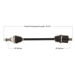 Tytaneum Front Left or Right Replacement CV Axle