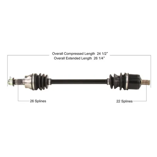 Tytaneum Front Left or Right Replacement CV Axle