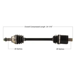 Tytaneum Rear Right or Left Replacement CV Axle