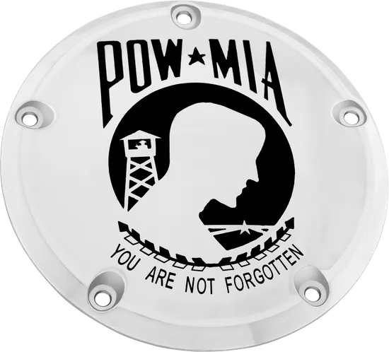 CE Chrome Billet Pow Mia Derby Cover