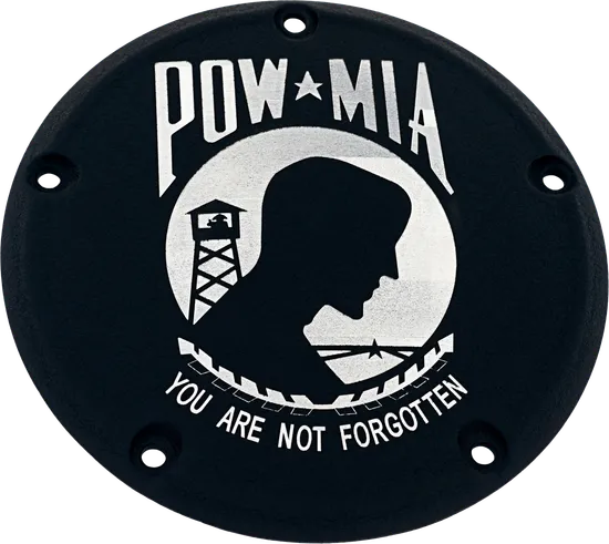 CE Black Billet Pow Mia Derby Cover