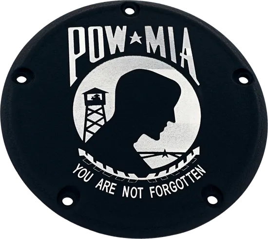 CE Black Billet Pow Mia Derby Cover