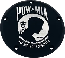 CE Black Billet Pow Mia Derby Cover