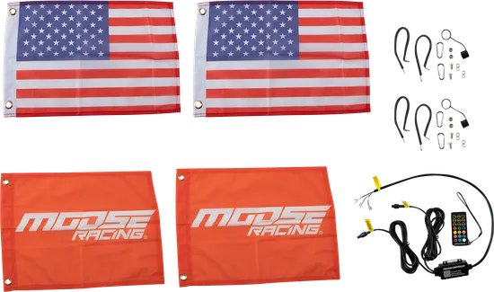 Moose Racing Quick Release Whip Light Pair Set