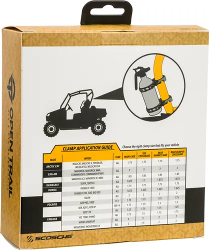 Open Trail Fire Extinguisher Mount 2 Pack