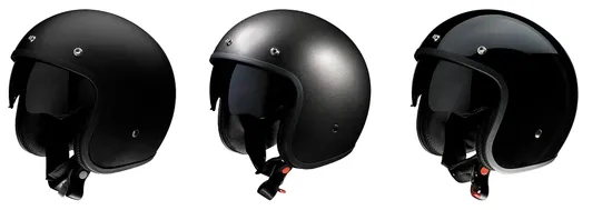 Z1R Adult Solid Saturn SV Helmet Open Face | XS S M L 2XL | Black Satin Titanium Black 1