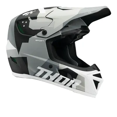 Thor Adult Reflex Sport Carbon Brave Mipsa Helmet MX | XS S M L XL 2XL | Gray 1