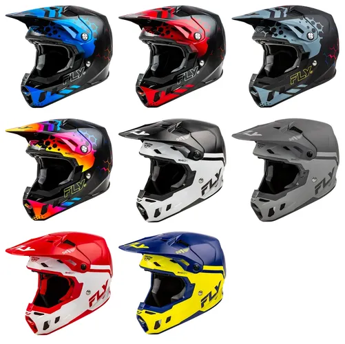 Fly Racing Adult Youth Formula CC Helmet MX Full Face | XS S M L XL 2XL | Black Red Orange Gray Blue White Navy Yellow